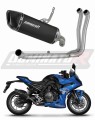 πλήρες σύστημα εξάτμισης με σιγαστήρα DOMINATOR Full System HP6 ΜΑΥΡΟ κατάλληλο για τη μοτοσυκλέτα Suzuki GSX-8R / 8S 2023 - 2025