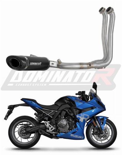 complete exhaust system with muffler DOMINATOR Full System HP8 BLACK fits to Suzuki GSX8R / 8S 2023  2025
