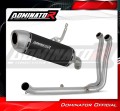 πλήρες σύστημα εξάτμισης με σιγαστήρα DOMINATOR Full System S6 ΜΑΥΡΟ κατάλληλο για μοτοσυκλέτα Suzuki GSX-8R / 8S 2023 - 2025 2