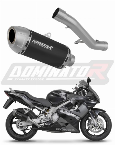 εξάτμιση τελικό DOMINATOR S6 Shorty ΜΑΥΡΟ κατάλληλο για μοτοσυκλέτα Honda CBR 600 F4i 2001 - 2006