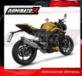 ολοκληρωμένο σύστημα εξάτμισης με τελικό DOMINATOR Full System Τιτανίου HP6 κατάλληλο για μοτοσυκλέτα Triumph STREET TRIPLE 765 S / R / RS 2023 - 2024