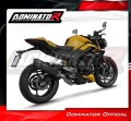 complete exhaust system with muffler DOMINATOR Full System HP6 BLACK fits to Triumph Street Triple 765 RS 2024  2025