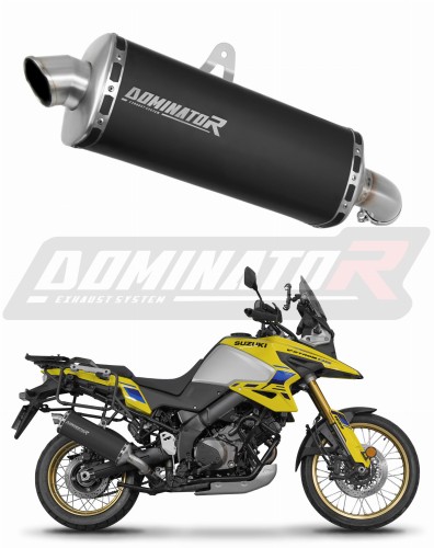 exhaust muffler DOMINATOR P7 BLACK fits to Suzuki VStrom 1050 DE 2023  2025