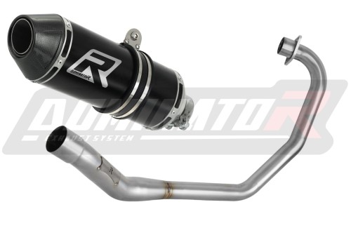 kompletny układ wydechowy z tłumikiem DOMINATOR Full System HP3 CZARNY pasujący do motocykla Honda CBF 125 2009 - 2014