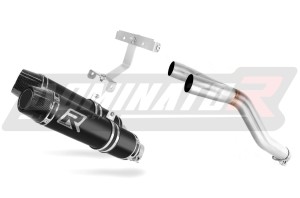 Yamaha FZ6 FAZER S2 2006 - 2010 εξάτμιση τελικό HP3 BLACK + dB killer