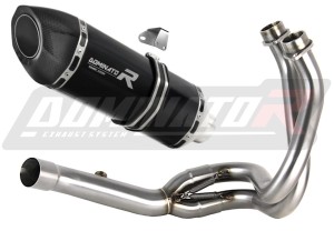 Kawasaki ER 6 N / F 2012 - 2016 Full Exhaust System Collector Silencer HP5 BLACK + dB killer