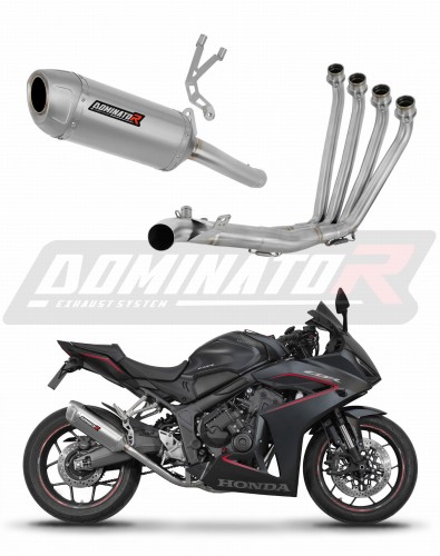 ολοκληρωμένο σύστημα εξάτμισης με τελικό DOMINATOR Full System S6 κατάλληλο για τη μοτοσυκλέτα Honda CBR 650 R / E-Clutch 2024 - 2025 5