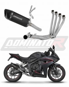 Honda CB 650 R / E-Clutch 2024 - 2025 Ολόκληρο σύστημα Χταπόδι εξάτμιση σιγαστήρας HP6 BLACK + dB killer
