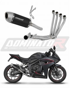 Honda CB 650 R  / E-Clutch 2024 - 2025 Πλήρες σύστημα Χταπόδι εξάτμιση τελικό S6 BLACK + dB killer