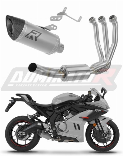 πλήρες σύστημα εξάτμισης με σιλανσιέ DOMINATOR Full System Τιτανίου HP8 κατάλληλο για τη μοτοσυκλέτα CF MOTO 675 SR-R 2024 - 2026