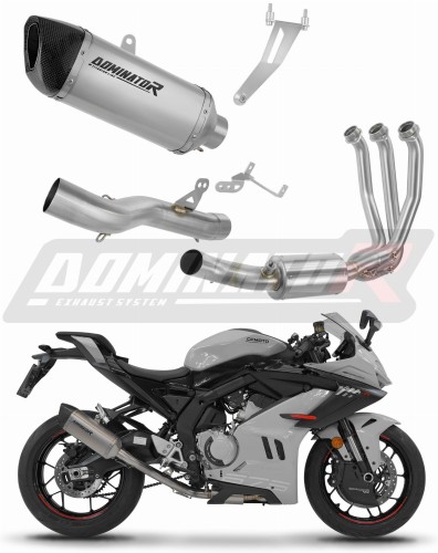 πλήρες σύστημα εξάτμισης με σιλανσιέ DOMINATOR Full System Τιτανίου HP6 κατάλληλο για τη μοτοσυκλέτα CF MOTO 675 SR-R 2024 - 2026
