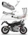 πλήρες σύστημα εξάτμισης με τελικό DOMINATOR Full System S6 κατάλληλο για μοτοσυκλέτα CF MOTO 675 SR-R 2024 - 2026