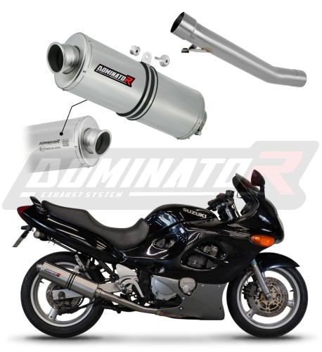 wydech tłumik DOMINATOR Homologowany Owalny pasujący do motocykla Suzuki GSXF 750 1998 - 2006 6