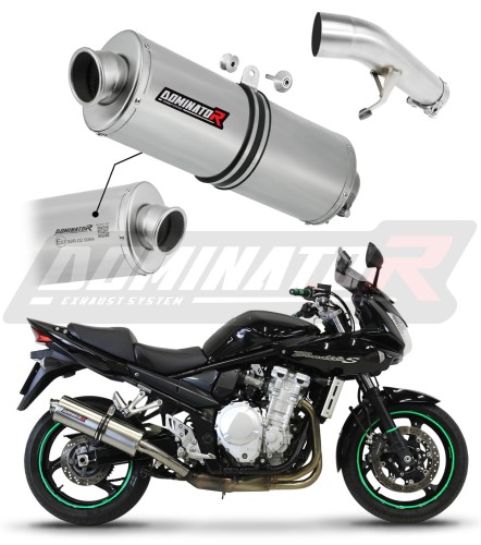 exhaust muffler DOMINATOR homologated road legal OV fits to GSF 1250 BANDIT 2007  2016 6
