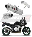 εξάτμιση σιγαστήρας DOMINATOR Εγκεκριμένος Στρογγυλός κατάλληλος για μοτοσυκλέτα GSF 650 BANDIT 2007 - 2016