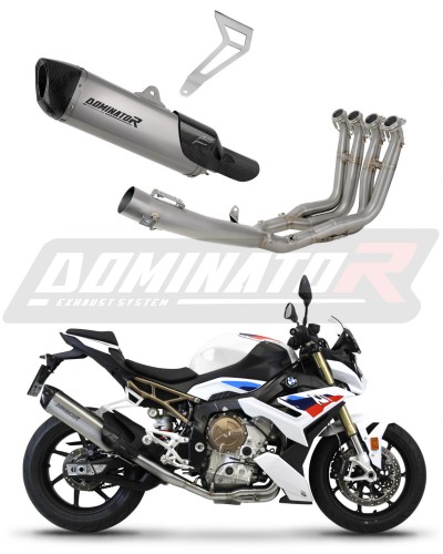 πλήρες σύστημα εξάτμισης με σιλανσιέ DOMINATOR Full Titanium System Τιτάνιο HP6 κατάλληλο για τη μοτοσικλέτα BMW S1000R 2021 - 2026