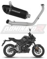 πλήρες σύστημα εξάτμισης με σιγαστήρα DOMINATOR Full System HP8 ΜΑΥΡΟ κατάλληλο για τη μοτοσυκλέτα Yamaha MT 125 2021 - 2024