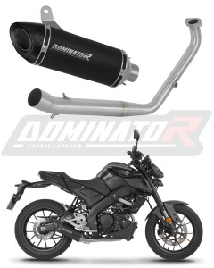 Yamaha MT 125 2021 - 2024 Full system Συλλέκτης εξάτμιση σιγαστήρας HP8 BLACK + dB killer