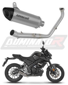 Yamaha MT 125 2024 - 2026 (Euro 5+) Full system Λαιμοί εξάτμιση σιγαστήρας τιτανίου HP8 + dB killer