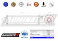 εξάτμιση σιγαστήρας DOMINATOR Εγκεκριμένος ROUND κατάλληλος για μοτοσυκλέτα GSX 1200 INAZUMA 1999 - 2000 2