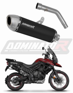 Triumph Tiger 800 XCA 2018 - 2020 εξάτμιση σιγαστήρας S6 BLACK + dB killer