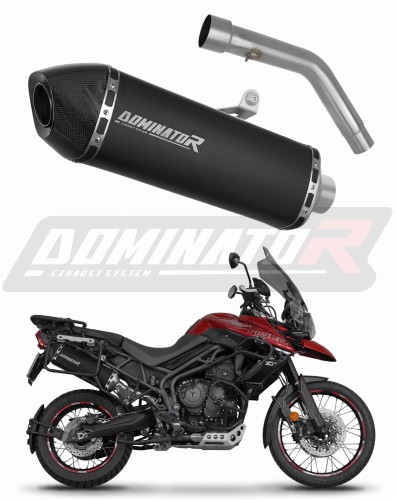εξάτμιση τελικό DOMINATOR HP7 ΜΑΥΡΟ κατάλληλο για μοτοσυκλέτα Triumph Tiger 800 XCA 2018 - 2020