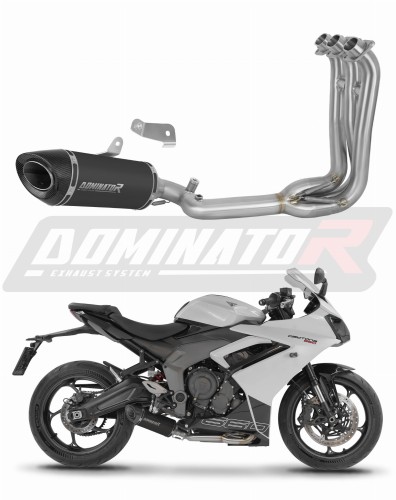 εξάτμιση τελικό DOMINATOR HP8 ΜΑΥΡΟ για μοτοσυκλέτα Triumph Daytona 660 2024 - 2026