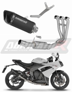 Triumph Daytona 660 2024 - 2026 εξάτμιση τελικό HP6 BLACK + dB killer