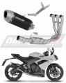 εξάτμιση τελικό DOMINATOR S6 ΜΑΥΡΟ για μοτοσυκλέτα Triumph Daytona 660 2024 - 2026
