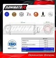 εξάτμιση τελικό DOMINATOR S6 ΜΑΥΡΟ για μοτοσυκλέτα Triumph Daytona 660 2024 - 2026 7