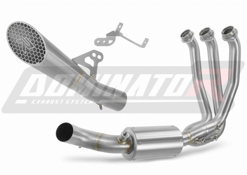 kompletny układ wydechowy z tłumikiem DOMINATOR Full System GP3 pasujący do motocykla CF MOTO 675 NK 2024 - 2026