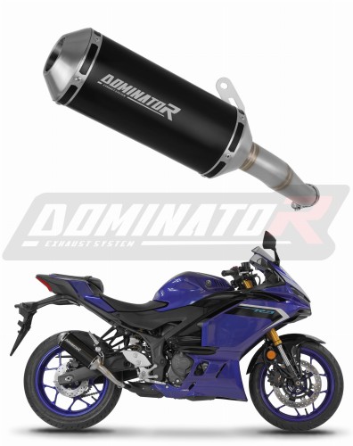 εξάτμιση τελικό DOMINATOR OV G2 ΜΑΥΡΟ κατάλληλο για μοτοσυκλέτα Yamaha YZF-R3 2025 - 2026