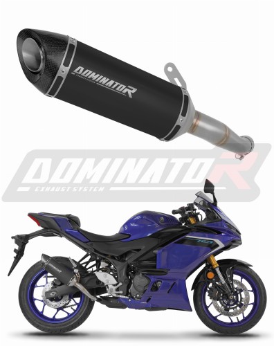 εξάτμιση τελικό DOMINATOR HP8 ΜΑΥΡΟ που ταιριάζει στη μοτοσυκλέτα Yamaha YZF-R3 2025 - 2026