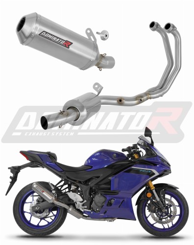 πλήρες σύστημα εξάτμισης με σιγαστήρα DOMINATOR Full System OV G2 κατάλληλο για μοτοσυκλέτα Yamaha YZF-R3 2025 - 2026