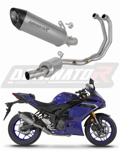 complete exhaust system with muffler DOMINATOR Full System titanium HP8 fits to Yamaha YZFR3 2025  2026