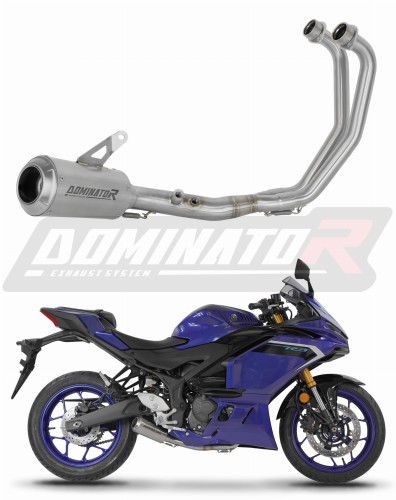 πλήρες σύστημα εξάτμισης με τελικό DOMINATOR Full System GPS κατάλληλο για μοτοσυκλέτα Yamaha YZF-R3 2025 - 2026