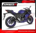 ολοκληρωμένο σύστημα εξάτμισης με τελικό DOMINATOR Full System OV G2 ΜΑΥΡΟ συμβατό με τη μοτοσυκλέτα Yamaha YZF-R3 2025 - 2026 4