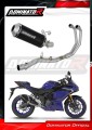 πλήρες σύστημα εξάτμισης με σιγαστήρα DOMINATOR Full System OV G2 ΜΑΥΡΟ που ταιριάζει στη μοτοσυκλέτα Yamaha YZF-R3 2025 - 2026 2