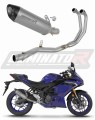 πλήρες σύστημα εξάτμισης με σιγαστήρα DOMINATOR Full System Τιτανίου HP8 που ταιριάζει στη μοτοσυκλέτα Yamaha YZF-R3 2019 - 2024