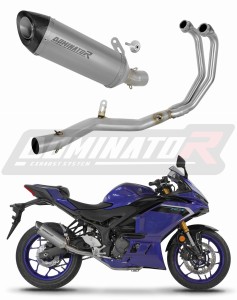 Yamaha YZF-R3 2019 - 2024 Πλήρες σύστημα Συλλέκτης εξάτμιση σιγαστήρας τιτανίου HP8 + dB killer