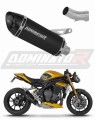 εξάτμιση τελικό DOMINATOR HP8 ΜΑΥΡΟ κατάλληλο για μοτοσυκλέτα Triumph Speed Triple 1200 RS / RR 2021 - 2024