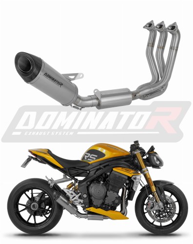 complete exhaust system with muffler DOMINATOR Full System titanium HP8 fits to Triumph Speed Triple 1200 RS / RR 2021  2024
