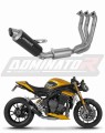 πλήρες σύστημα εξάτμισης με τελικό DOMINATOR Full System GPF ΜΑΥΡΟ κατάλληλο για τη μοτοσυκλέτα Triumph Speed Triple 1200 RS / RR 2021 - 2024