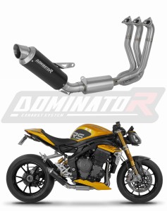 Triumph Speed Triple 1200 RS / RR 2021 - 2024 Ολόκληρο σύστημα Πολλαπλή εξάτμιση τελικό GPF BLACK + dB killer