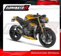 πλήρες σύστημα εξάτμισης με τελικό DOMINATOR Full System HP8 ΜΑΥΡΟ κατάλληλο για τη μοτοσυκλέτα Triumph Speed Triple 1200 RS /