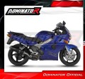 εξάτμιση τελικό DOMINATOR OVR ΜΑΥΡΟ κατάλληλο για μοτοσυκλέτα Honda VFR 800 Fi 1998 - 2001 5
