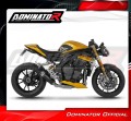 ολοκληρωμένο σύστημα εξάτμισης με τελικό DOMINATOR Full System S3 ΜΑΥΡΟ κατάλληλο για τη μοτοσυκλέτα Triumph Speed Triple 1200 RS / RR 2021 - 2024 5