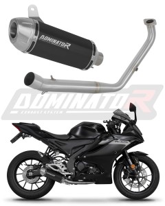 Yamaha YZF R125 2021 - 2024 (Euro 5) Full system Συλλέκτης εξάτμιση σιγαστήρας S3 BLACK + dB killer