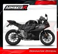 ολοκληρωμένο σύστημα εξάτμισης με σιγαστήρα DOMINATOR Full System S3 ΜΑΥΡΟ κατάλληλο για μοτοσυκλέτα Yamaha YZF R125 2019 - 2020 4