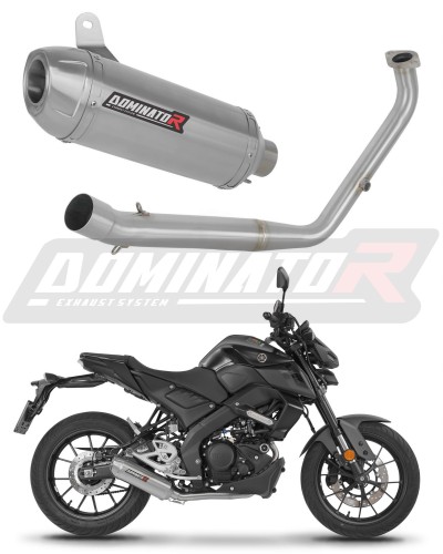 πλήρες σύστημα εξάτμισης με σιγαστήρα DOMINATOR Full System S3 κατάλληλο για τη μοτοσυκλέτα Yamaha MT 125 2021 - 2024